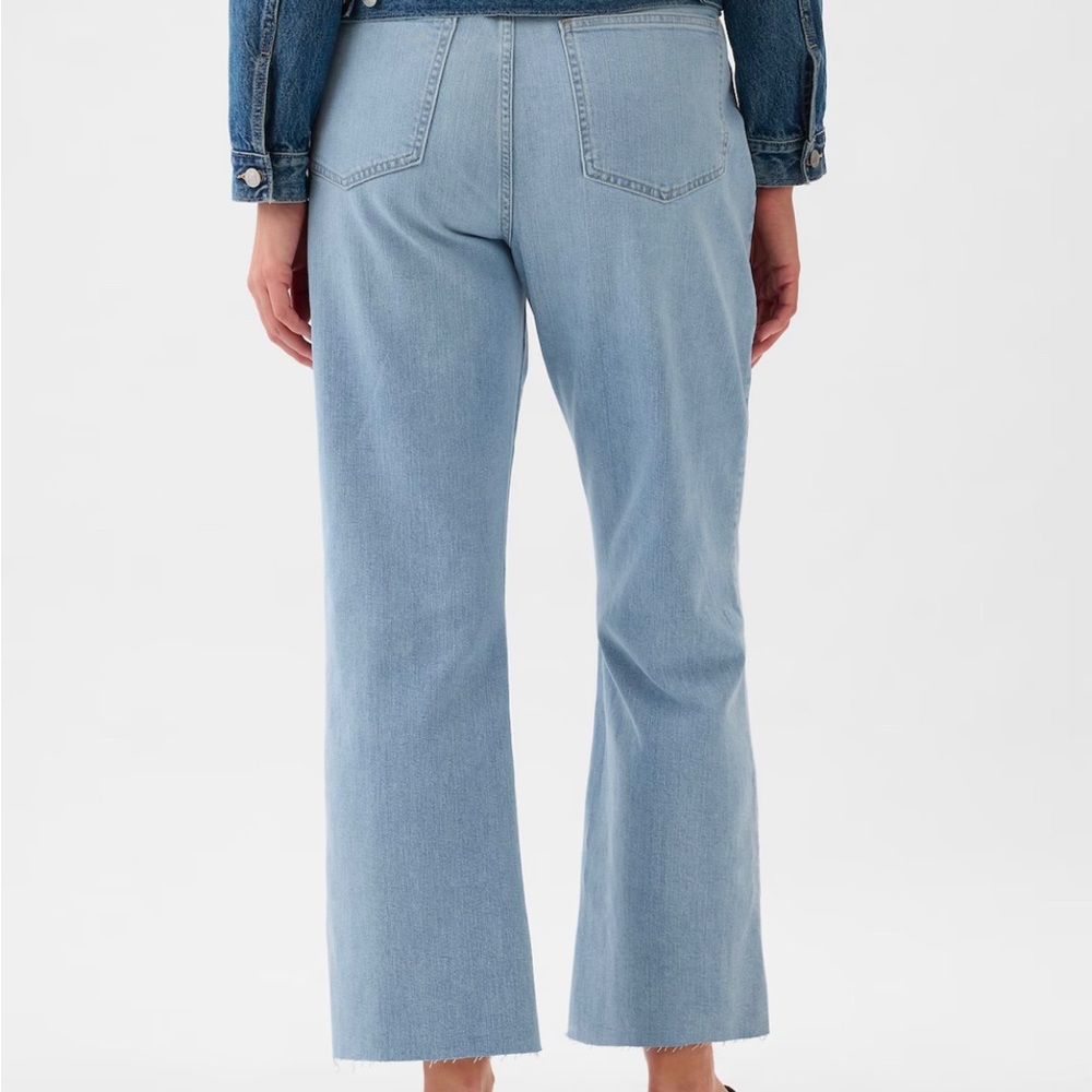 Gap Light Blue Straight Leg Jeans High Waisted Vintage Inspired - Picture 6 of 8